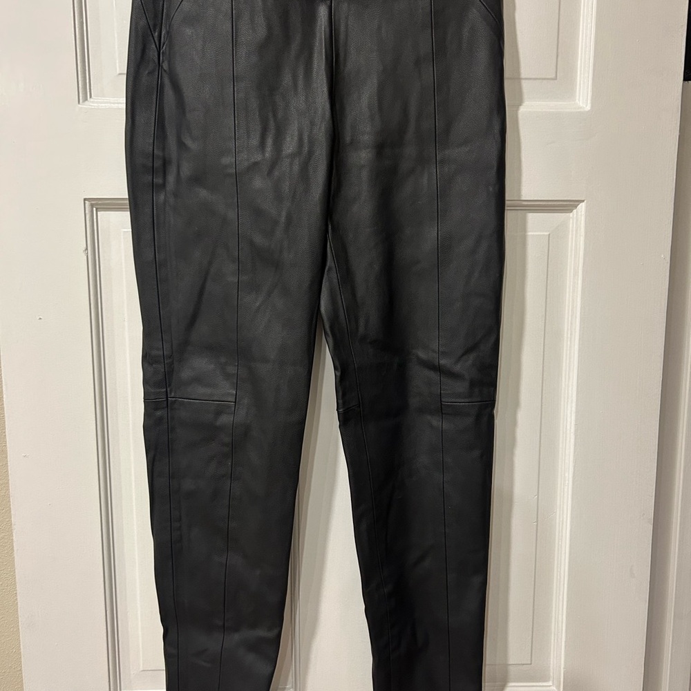 Zara Faux Leather Pants - Sleek Straight Fit
